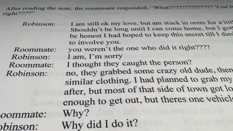 Detailed Text Log Between Conservative Commentator Accused and Co-resident