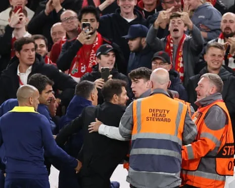 Diego Simeone, Liverpool's Home Ground and Verbal Exchanges in the Workplace
